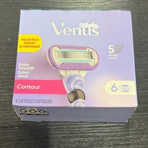 NWT Gillette Venus Extra Smooth Contour Razor Blade 6 Cartridges